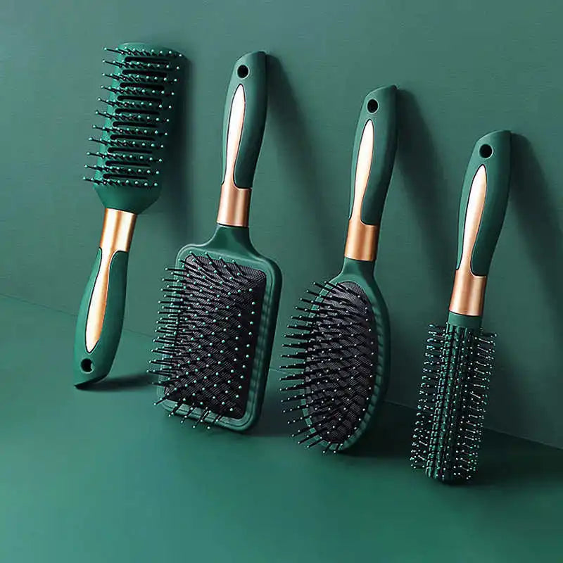 KLINA Oval Round Hairbrush - Anti-Static Detangling Massage Brush with Air Cushion