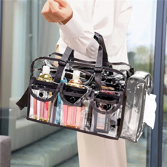 Crystal Clear Clutch: The Transparent Makeup Bag for Effortless Organization