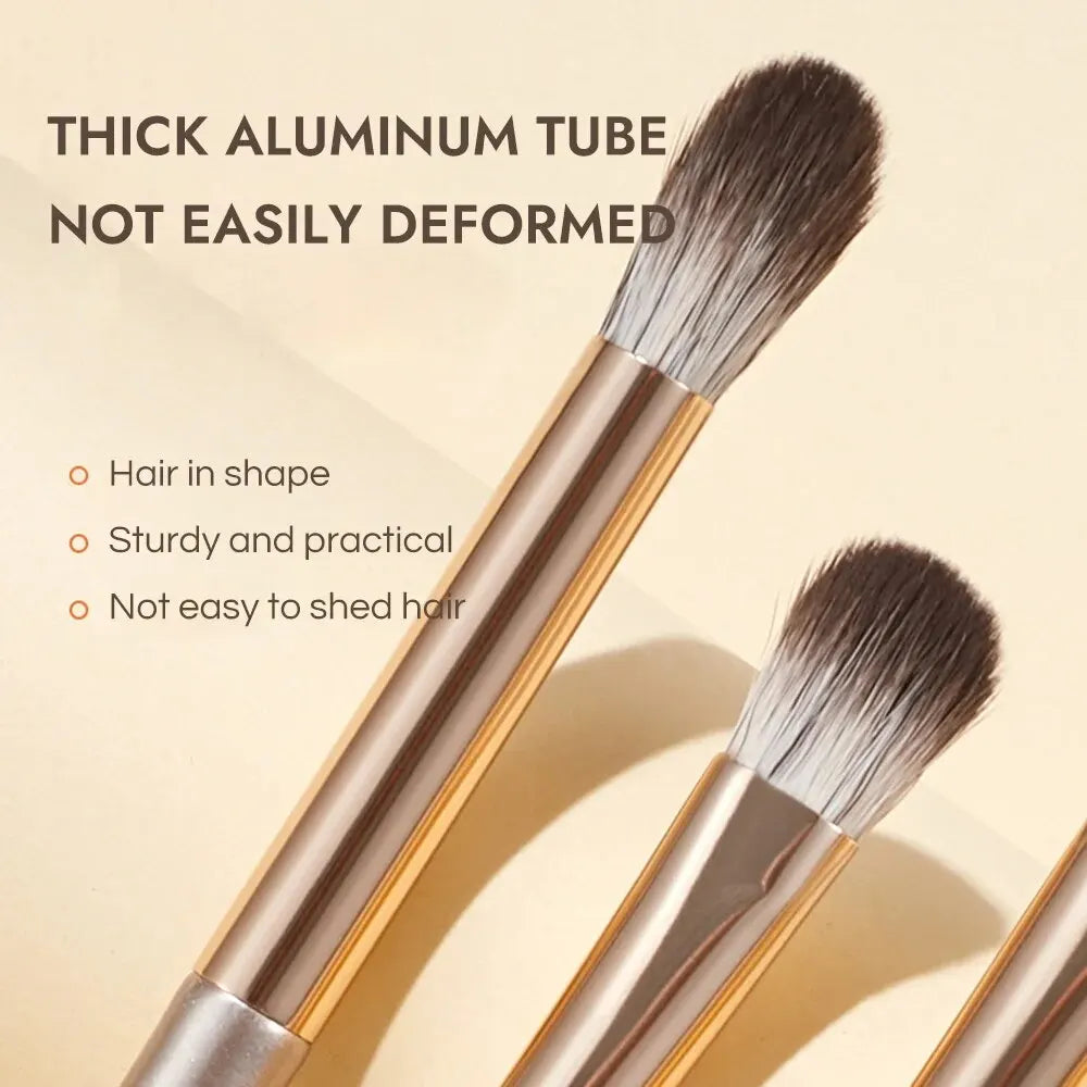 Enchant Eye Brush Set – 8-Piece Luxe Collection for Seamless Blending & Shading with Chic Travel Case