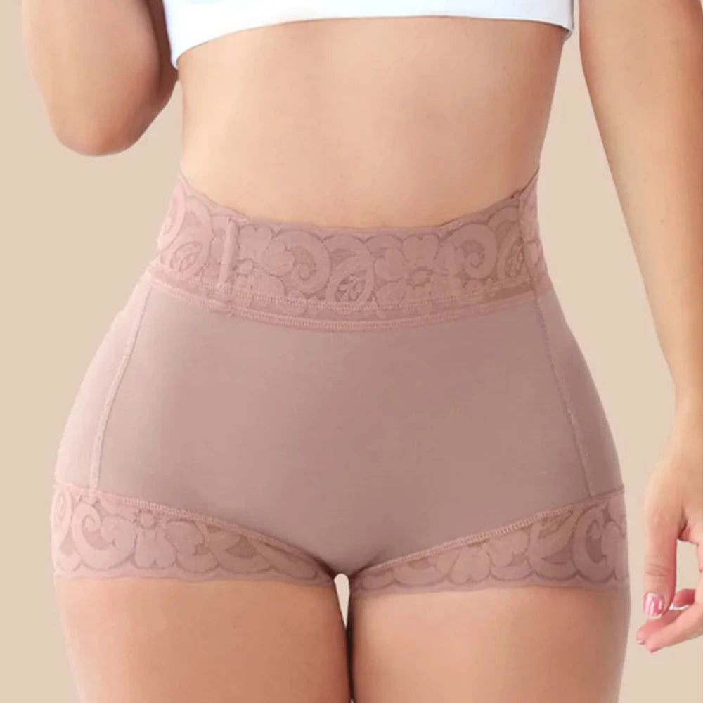 Embrace Your Curves: High-Waisted Sculpting Shorts with Natural Lift